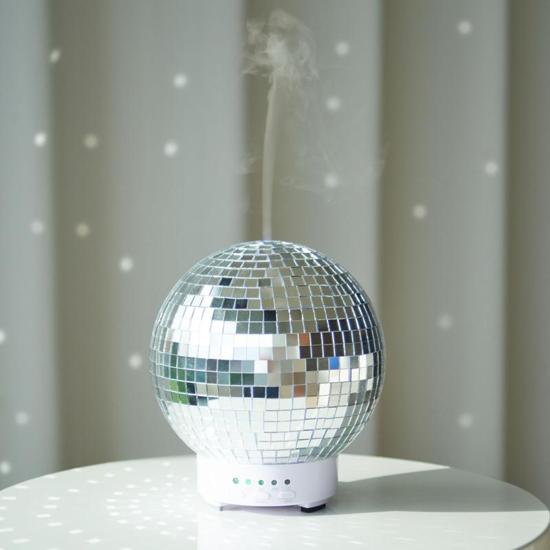 SCANDINORDICA Disco Ball Diffuser - 7 Color LED Night Light & 4 Time ...