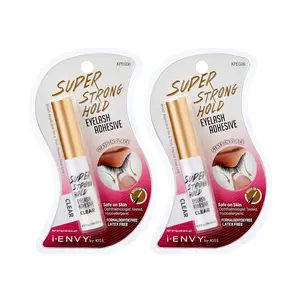 Kiss KPEG06 Kiss I Envy Eyelash Adhesive Super Strong Hold Clear 0.176 Ounce ( Pack of 2)