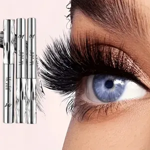 3 Pcs Waterproof Mascara Set, Volumizing, Lengthening & Curling Formula, Lightweight Smudge-Proof Cosmetic for Long-Lasting Daily Eye Makeup