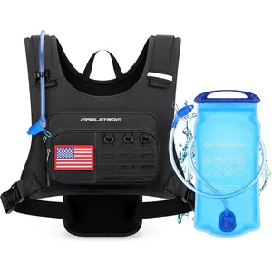 Maelstrom Running Vest, Detachable Hydration Backpack for Men Women with 2L Water Bladder & Chest Pack, Breathable Hiking Water Backpack for Cycling, Climbing, Marathon