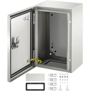 VEVOR NEMA Steel Enclosure 12*8*6,NEMA 4X Steel Electrical Box,IP66 Waterproof & Dustproof,Outdoor/Indoor Electrical Junction Box,with Mounting Plate