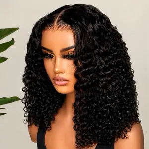 Deep Wavy Synthetic Full Machine Wig, Easy Install Option, Fashion Accessory for Hair Enhancement Needs, Easy Install Wigs