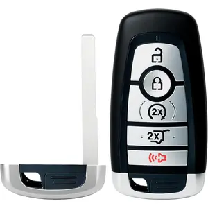 Programmable Replacement Sensor Smart Key Fob for 2018-2022 Ford Explorer, Edge and 2020-2022 Lincoln Navigator, Aviator, Corsair (FCC: M3N-A2C93142600 5 Buttons) 1 Piece
