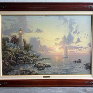“The Sea of Tranquility” Art Painting by Thomas Kinkade (1998)