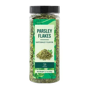 Soeos Parsley Flakes, 2.1 oz (60g), Dried Parsley Leaves, Fresh Flavor and Aroma, Perfect for Seasoning, Garnishing, and Cooking