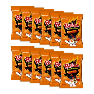Buldak Potato Chips Quattro Cheese Flavor [4.23 OZ (120g) x 12 Bags]