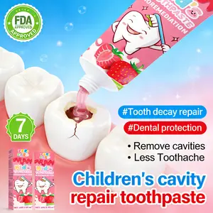 ZKRICARO Kids Toothpaste - Dual-Action Anti-Cavity Formula - FDA Certified - Repairs Cavities, Removes Plaque, Promotes Oral Health