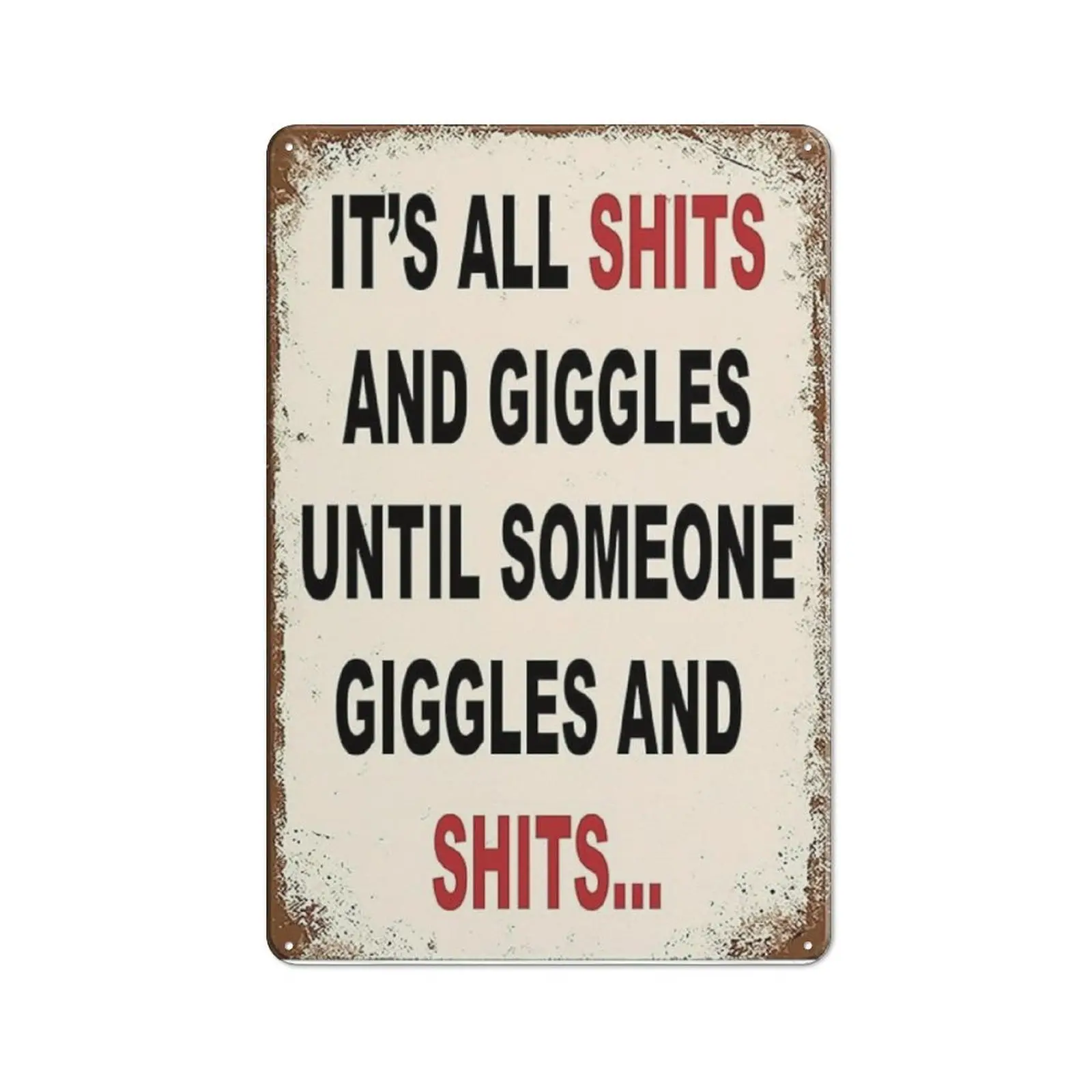 Funny Metal Aluminum Signs For Bathroom Garage Man Cave Bar Accessories Signs Home Sign Wall Decor Stuff Art Decorations Men Gifts Outdoor 8x12 Inch