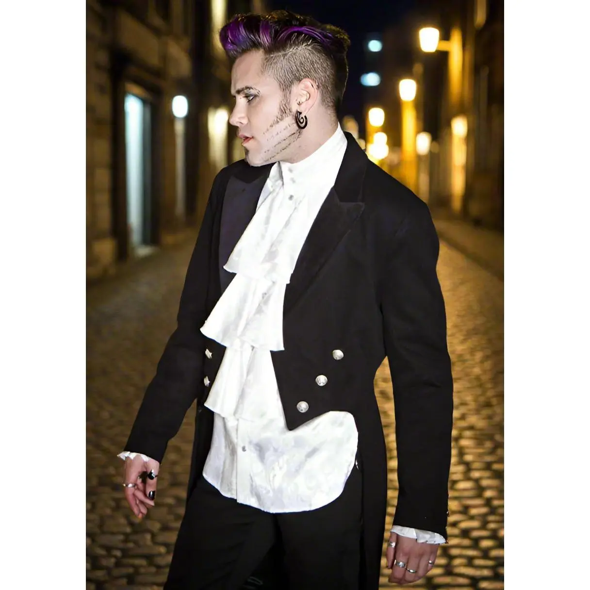 VICTORIAN TAILCOAT - BLACK DENIM