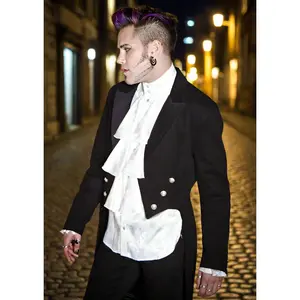 VICTORIAN TAILCOAT - BLACK DENIM
