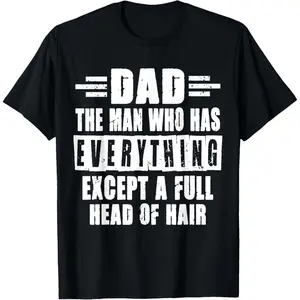 "Bald & Proud Dad" Father's Day Humor Shirt - Funny Hair Loss Cotton Gift
