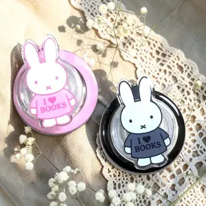 I Love Books Kindle Grip | Bunny Kindle Grip | MagSafe Grip | Bookish Accessory | Cute Booktok Gift | Pink Reader Grip