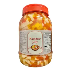 Rainbow Jelly Sweet Delicious Nata de Coco Flavored - Perfect for Bubble Tea Desserts and More