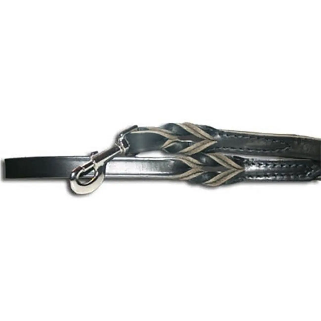 0.375 in. x 4 ft. Omnipet Latigo Twist Lead, Black