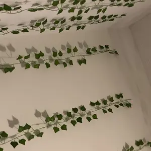 Artificial Ivy Vine, 12 pcs/set Fake Ivy Leaf Garland, Hanging Ivy Plants for Room, Garden, Office and Wedding Wall Decor, Home Garden Decoration, Suitable for Indoor and Outdoor Use