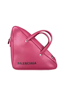 Pre-owned leather Shoulder Bags Balenciaga Pink Triangle 2Way Handbag