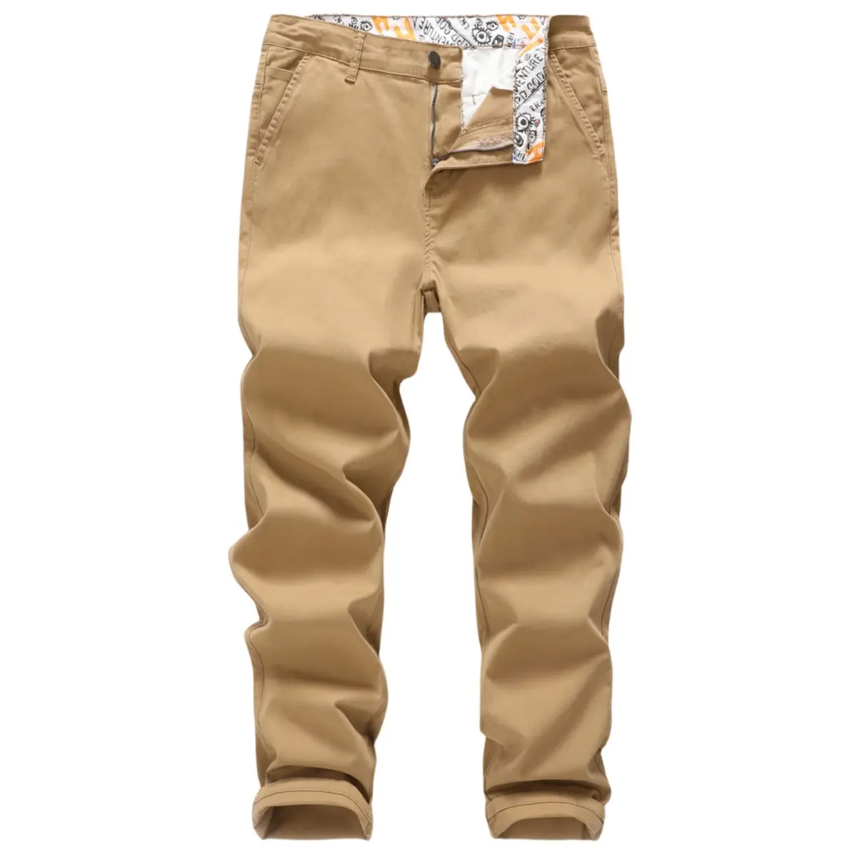 MZNBURAM Men's Slim-Fit Stretch Cotton Fashion Tapered Casual Chino Pants