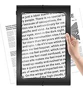3X Hands-Free Neck Hanging Magnifier, Foldable Portable Full Page Magnifying Glass for Reading, Crafts, Hobbies & Seniors 3X Hands-Free Neck Hanging Magnifier, Foldable Portable Full Page Magnifying Glass for Reading, Crafts, Hobbies & Seniors