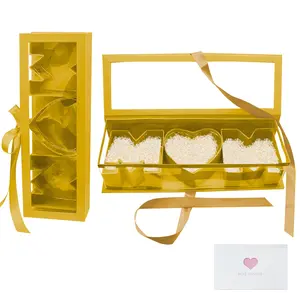 2Pcs Mother's Day Floral Paper Box Empty MOM Letter Shaped Flower Packaging Box for Birthday Party Favors Flower Candy Chocolate Decor