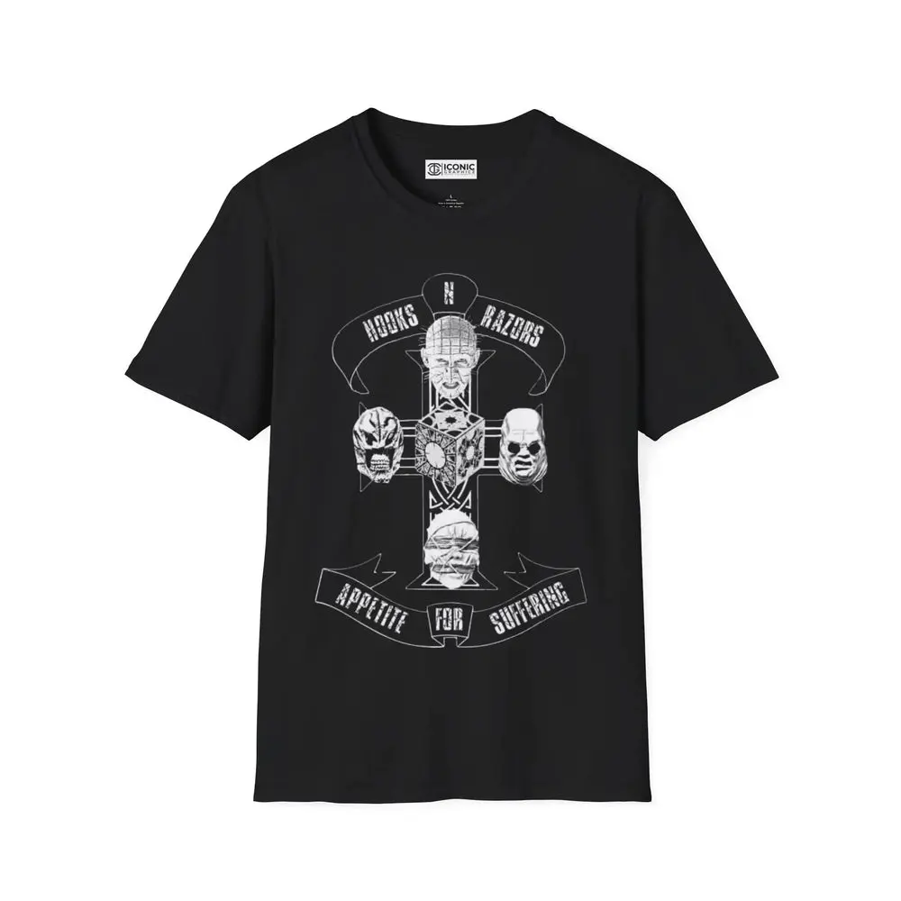 HELLRAISER T-SHIRT #352 - 451% Polyester, Machine Washable, Stylish Crewneck for Summer & Father's Day