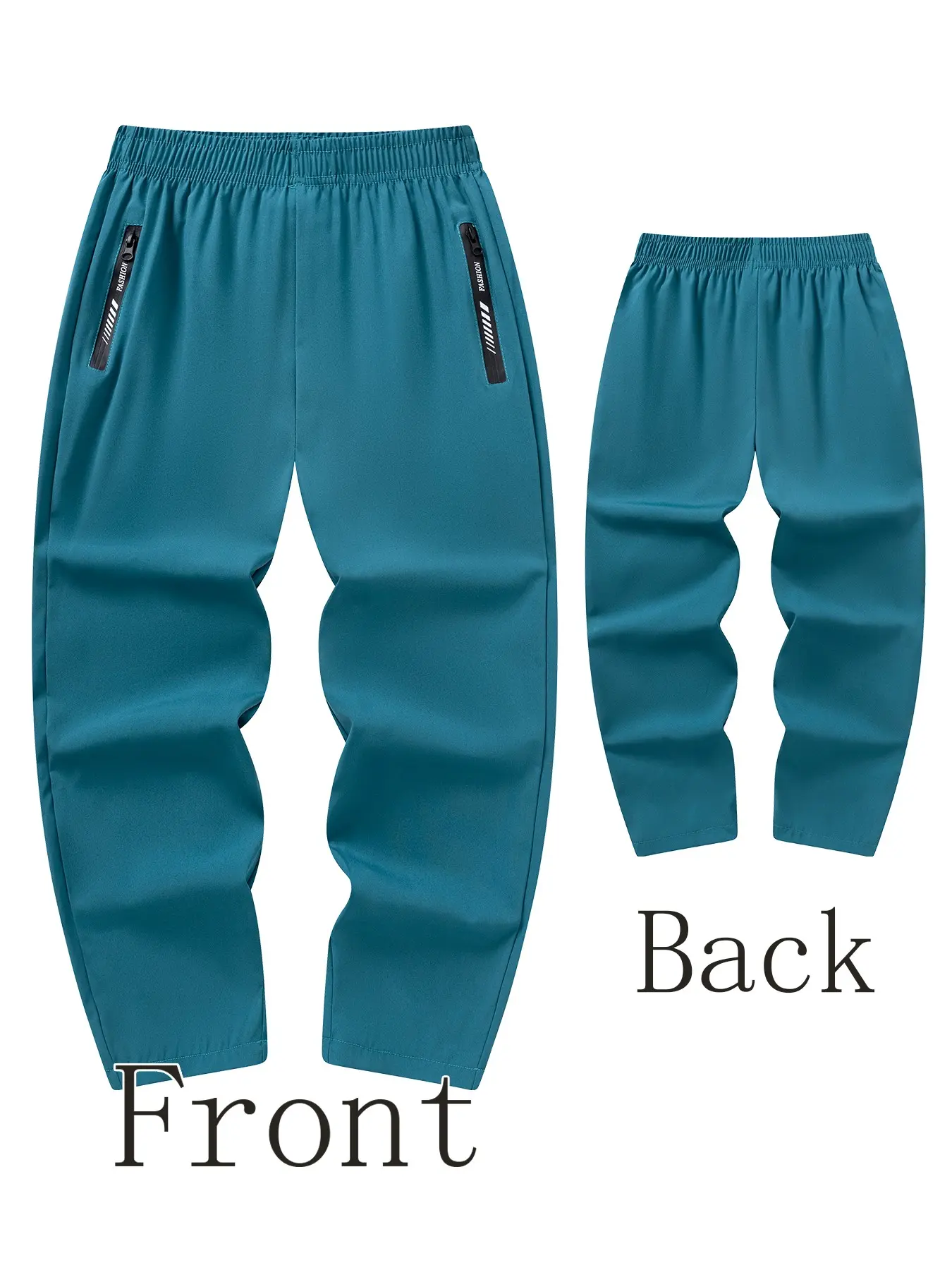 Boys' Casual Long Pants with Practical Pockets and Zipper Details, Perfect for Outdoor Ready Activities and School Friendly Wear, Trendy and Versatile