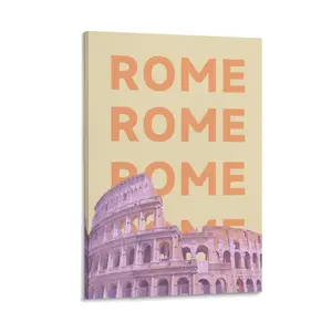 Vintage Travel Posters Wall Art - European City Art Wall Decor-ROMA Poster Poster Canvas Wall Art For Bedroom Decor Bar Office Room Decor Gift