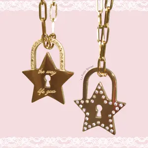 Star Lock Necklace