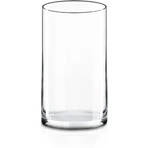 H12 d6 large cylinder clear glass vase for wide bouquet flower vase centerpieces display hurricane floating candle holder