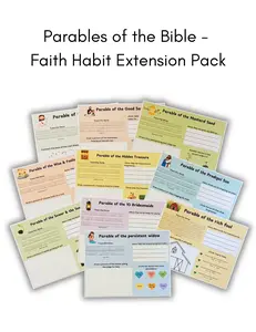 Parables of the Bible - Faith Habit Worksheet Extension Pack (10 Acitvities)
