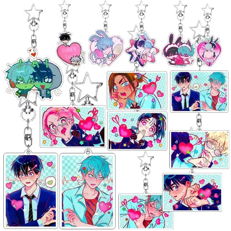 Couples Anime Cartoon ALIEN STAGE Acrylic Keychains Kawaii MIZI SUA TILL