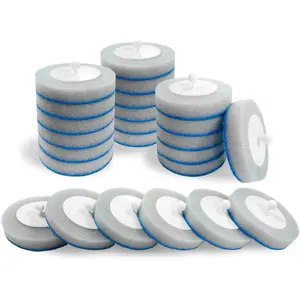 24 Pack Disposable Toilet Brush Refill Pads, for Use with  Toilet Cleaning Kit System Only