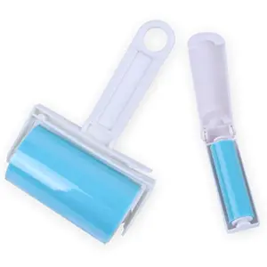 Reusable Sticky Picker Set Cleaner Lint Roller Pet Hair Remover Brush, Blue