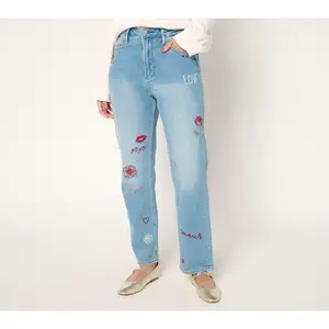 Driftwood Jeans Love Notes Jordie Relaxed Straight Jean - Medium Wash