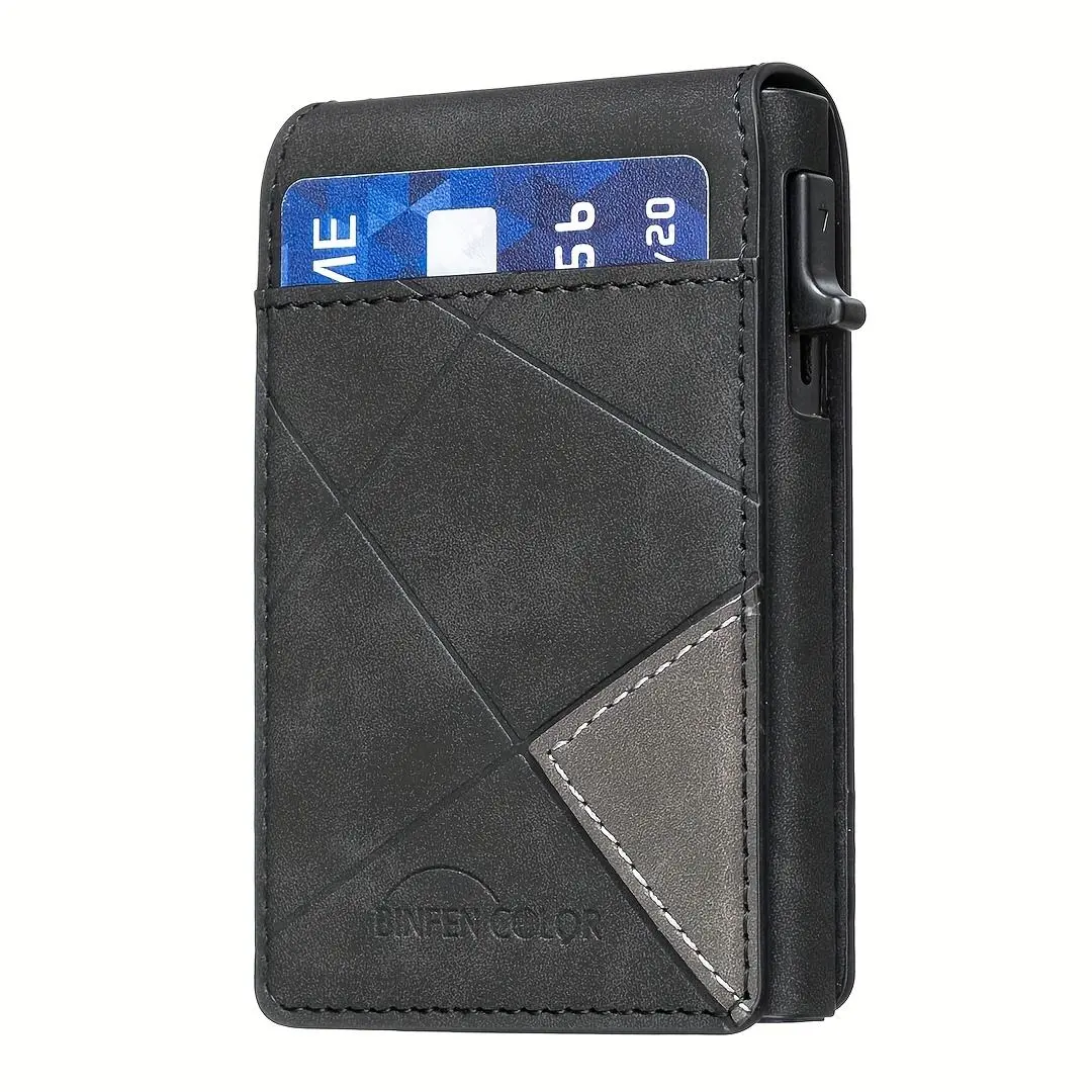 Suitable for Magnetic Card Holders - Premium Ultra-Thin Wallet - Wallet with RFID Protection - Unisex Wallet - Magnetic Clasp Wallet - Prism Card Holder Box