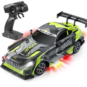1:16 Alloy Drift RC Car - 4WD Remote Control Car Featuring Stunning LED Lights, Drift Tires Ultimate Drift Action