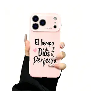 God's Timing Is Perfect Spanish Quote Phone Case Series Full Camera Lens Protection Shockproof Drop Resistant Durable Bible Inspired Verse Phone Case Suitable for iphone 16 pro max case phone case iphone 15 Plus 14 stylish tough phone case