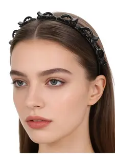 Hot Selling Braided Headband, Bangs Hair Clip, Lazy Flower Bowknot, Women's Fashion Accessory, Wedding Party Banquet, All Seasons