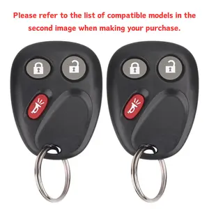 Lopixa Keyless Entry Remote Key Fob Compatible with Chevy Tahoe Suburban Silverado Avalanche, GMC Sierra Yukon, Cadillac Escalade, Hummer H2 2003 2004 2005 2006, Replacement for LHJ011