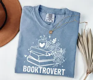 Booktrovert Shirt, Book Shirt, Book Lovers Gifts, Gifts For Book Lovers, Gifts For Book Lovers Women, Book Shirts For Women, Bookish Gifts