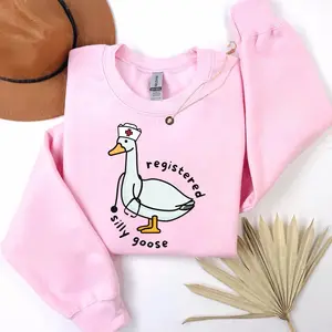 Registered Silly Goose Sweatshirt, RN Shirt, Nursing Student Shirt, Nurse Gift, Nurse Shirt, Funny Shirt, Funny Goose Shirt