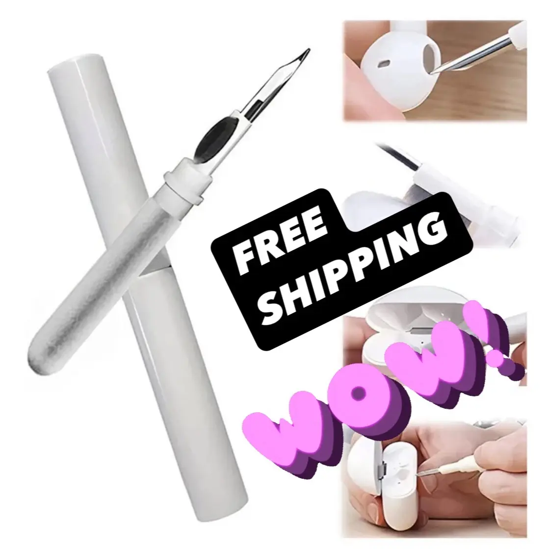 2 Count Earbud Cleaner/Detailer tool/Pen for Bluetooth AirPods and phone Accessories Handy