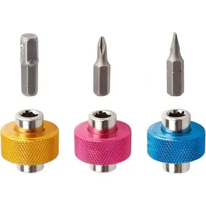 3 count Finger Grip Drivers, 1/4" Drive  Finger Socket Wrench with Short Stubby Mini  for Tight Space