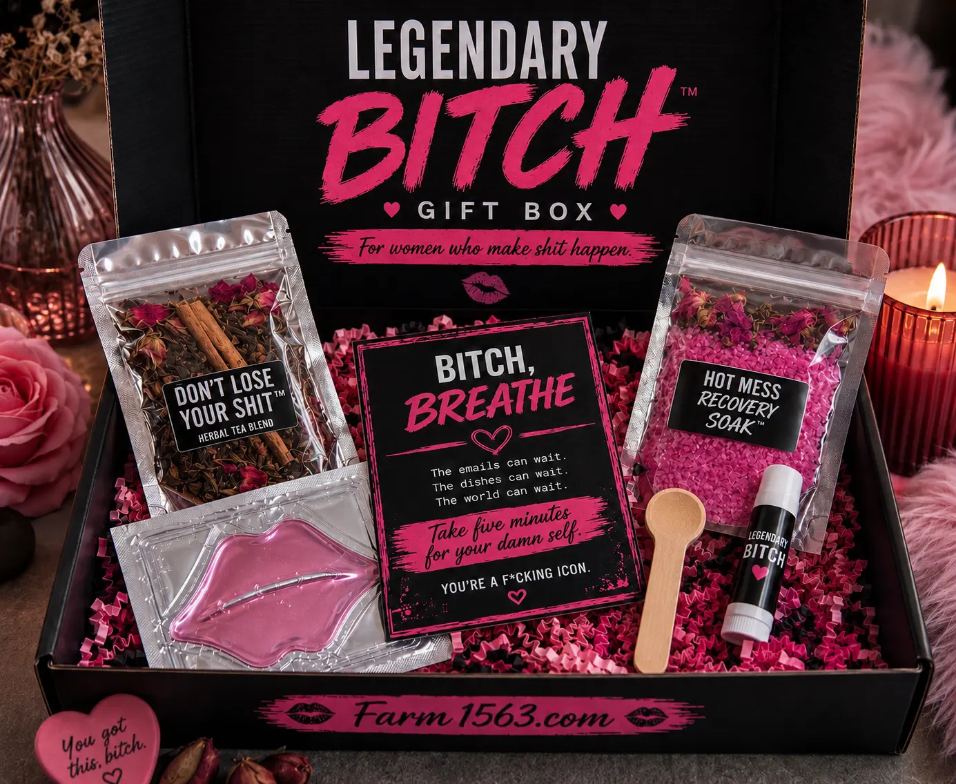 Legendary B*tch Bath Salt Self Care Gift Box