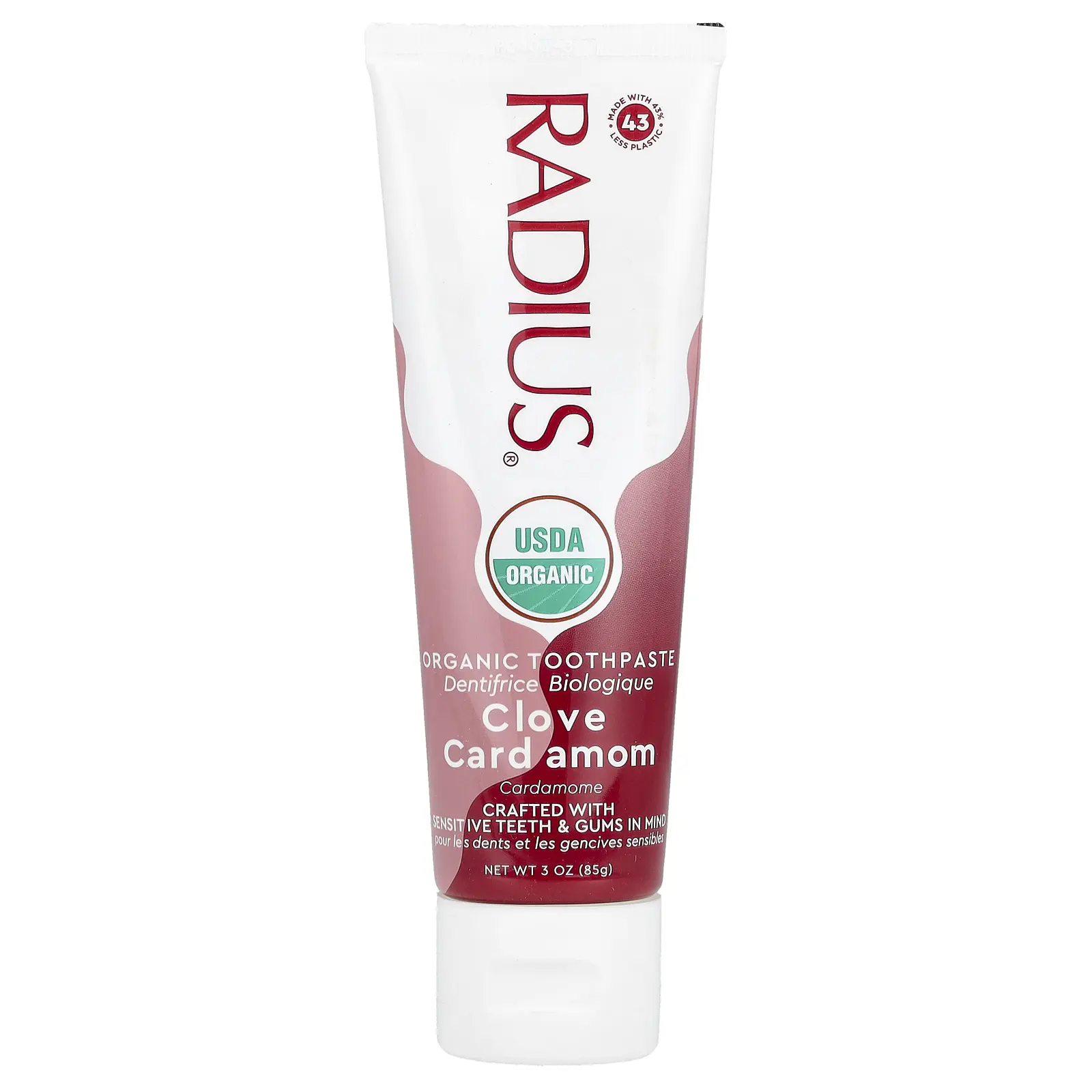 RADIUS Organic Toothpaste, Clove Cardamom, 3 oz (85 g) RADIUS Organic Toothpaste, Clove Cardamom, 3 oz (85 g)