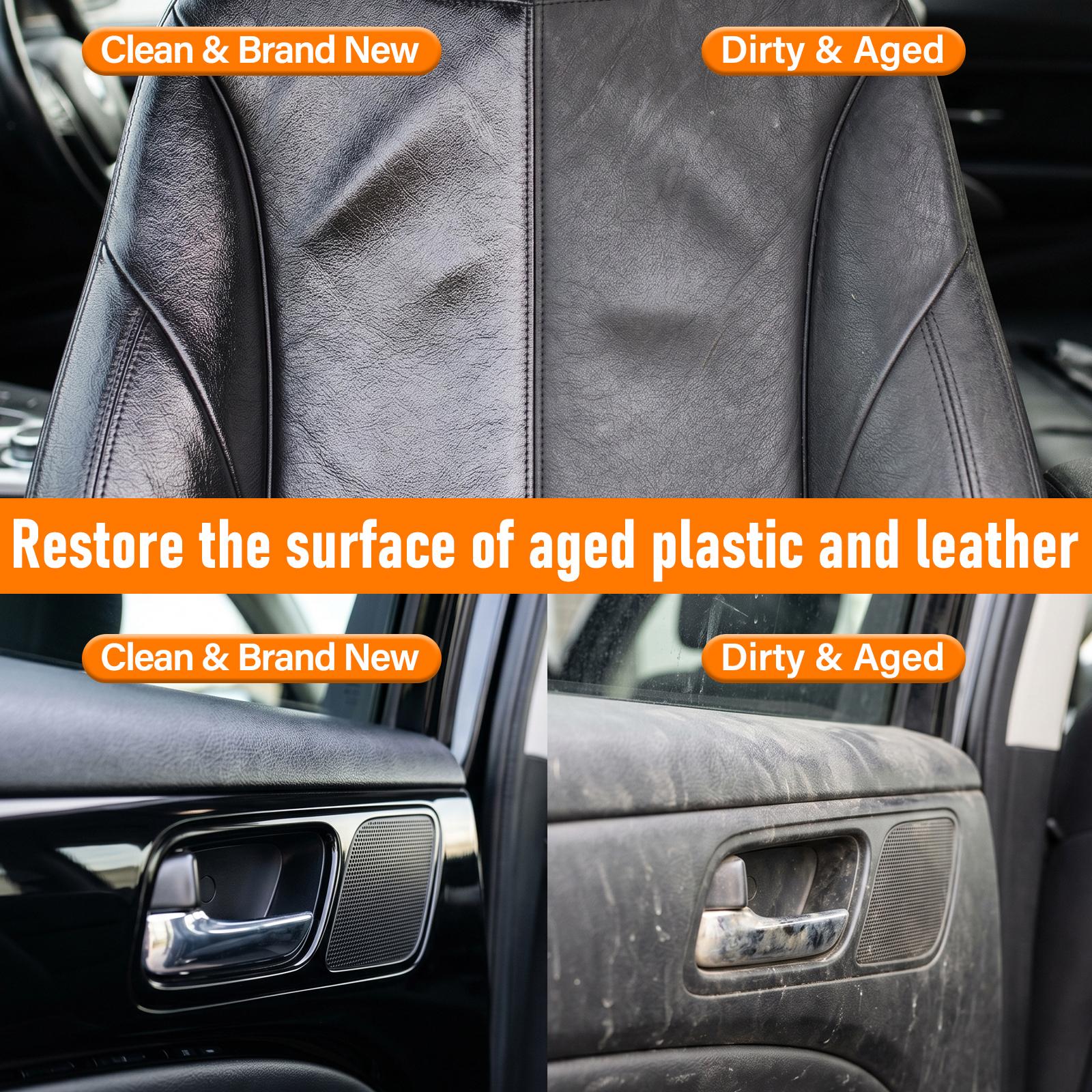 EcoPure Lab 3-in-1 Premium Leather Restorer & Cleaner - Waterless Car Interior & Couch Repair Cream - Mess-Free Sponge Applicator for Boots & Vinyl - Quick-Drying, Professional Grade & Eco-Safe EcoPure Lab 3-in-1 Premium Leather Restorer & Cleaner - Waterless Car Interior & Couch Repair Cream - Mess-Free Sponge Applicator for Boots & Vinyl - Quick-Drying, Professional Grade & Eco-Safe