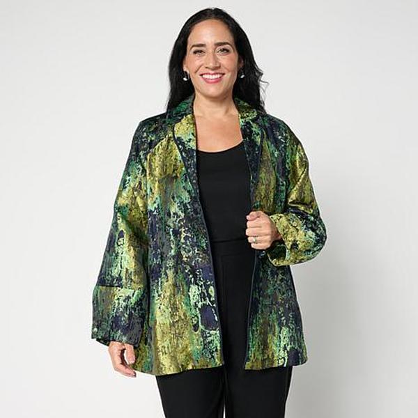 MarlaWynne WynneCollection Fall Jacquard Topper