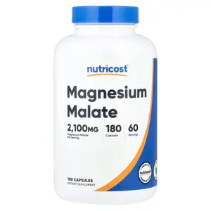 Nutricost Magnesium Malate, 180 Capsules (700 mg per Capsule)