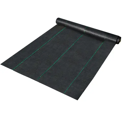 VEVOR Heavy Duty PP Woven Weed Barrier Landscape Fabric, 20-Year 6x300 ft 2.4Oz Outdoor Ground Cover, Easy Installation, Cut to Fit Beds, Paths, or Driveways, Durable for Tough Jobs, for Garden & Agriculture Use