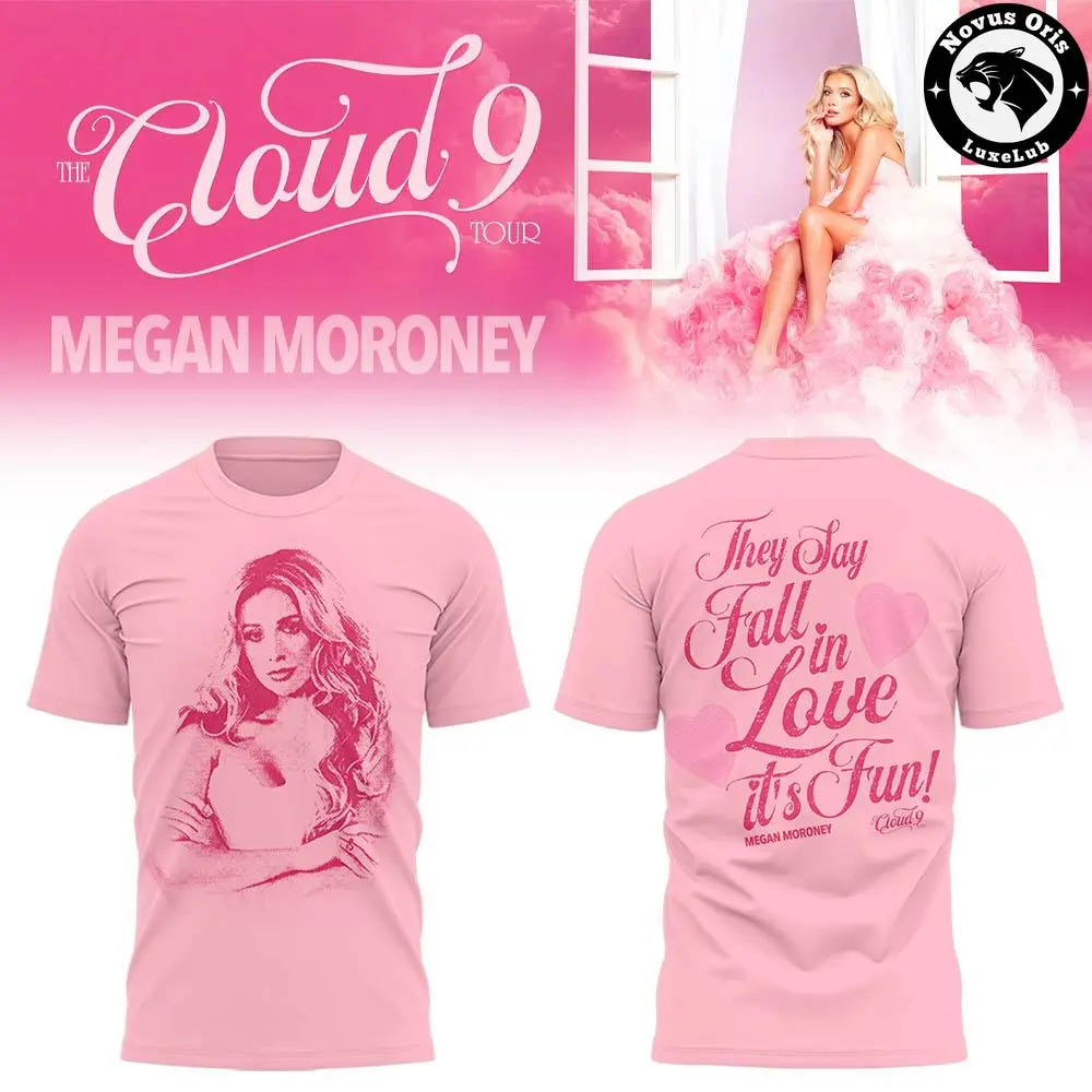Megan Moroney The Cloud 9 Tour 2026 Pink Graphic T-Shirt