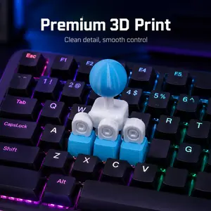 3D Printed Keyboard Arcade Joystick, Mechanical Keyboard Keycap Mod attachment, Retro Gaming Setup Gadget